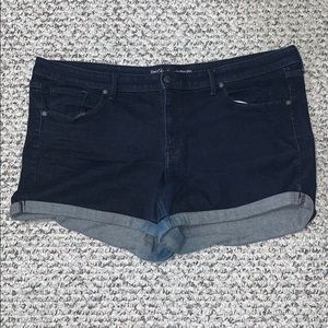 Mossimo Mid-rise Dark Denim Shorts